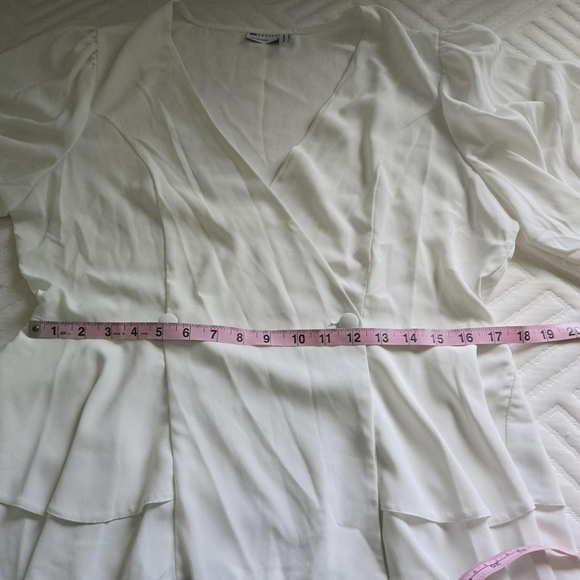 ASOS Design White Ruffle Blouse - Picture 6 of 7
